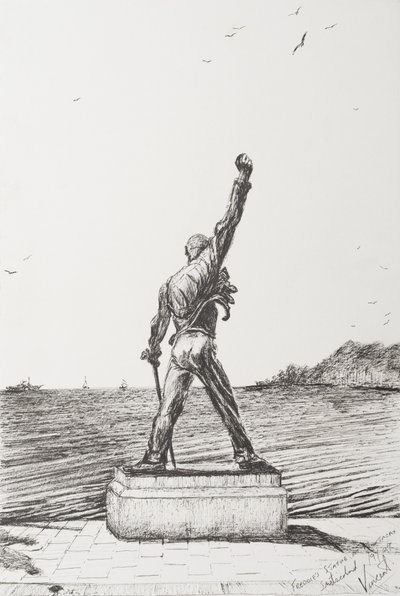 Freddie Mercury Statue Montreux Switzerland, 2009 by Vincent Alexander Booth